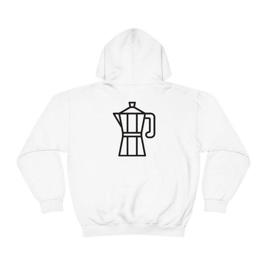 Cafetera Coffee White Hoodie