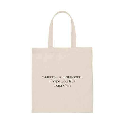 Adulthood Canvas Tote Bag