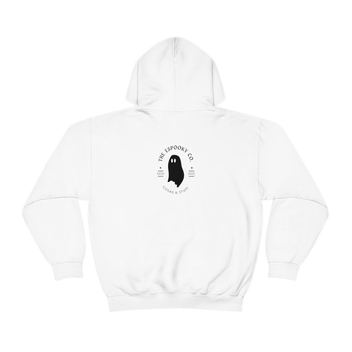 Espuqui Spooky White Halloween Hoodie | Spanglish, Latinx, Latino, Hispanic, Caribbean, Puerto Rican, Miami | Spanish Quotes, Dichos