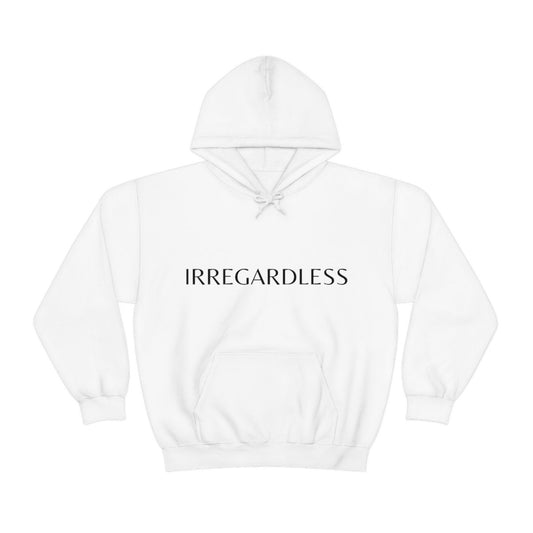 Irregardless White Hoodie | Spanglish, Latinx, Latino, Hispanic, Caribbean, Puerto Rican, Miami | Boho Latina, Spanish Quotes, Dichos |