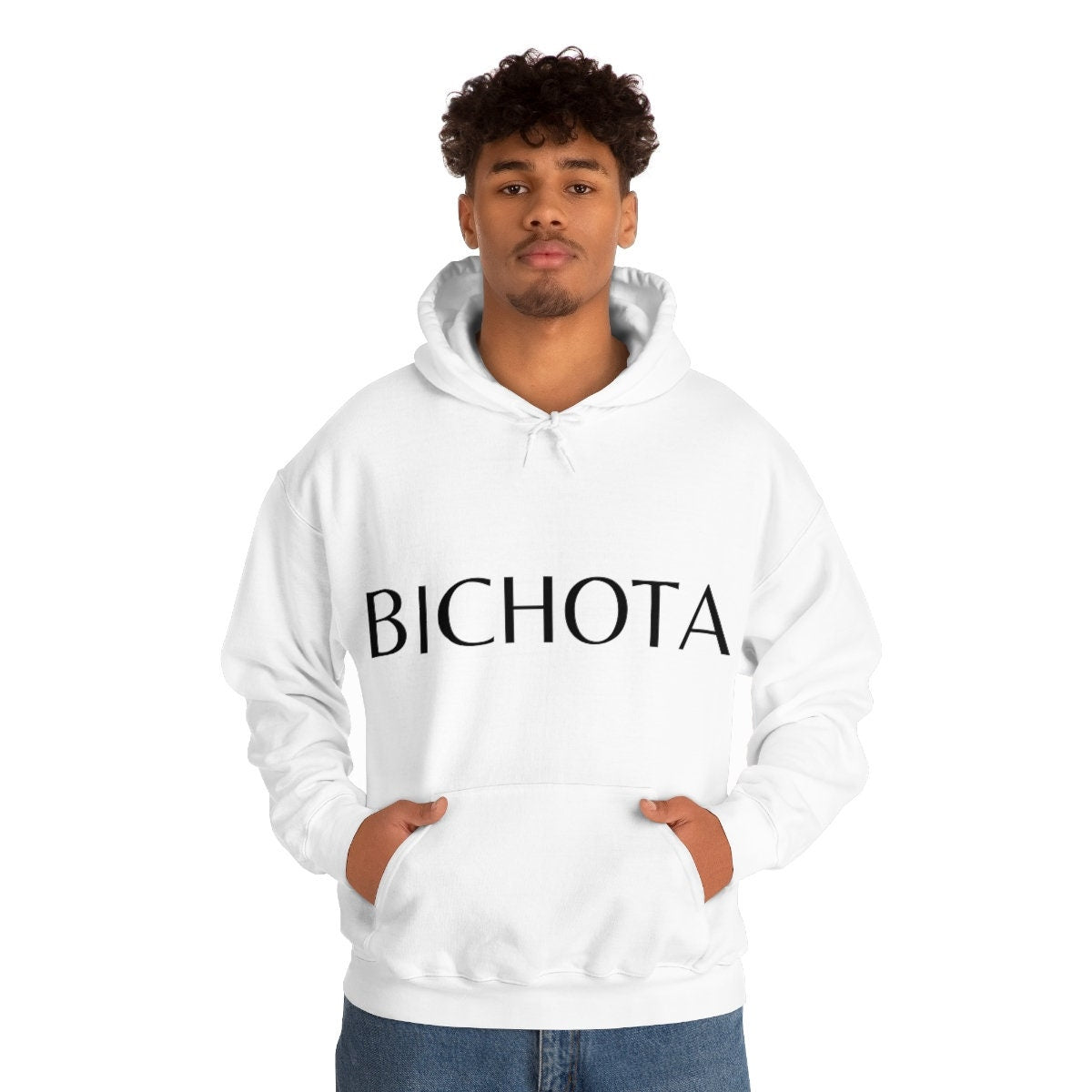 Bichota White Hoodie Sweater