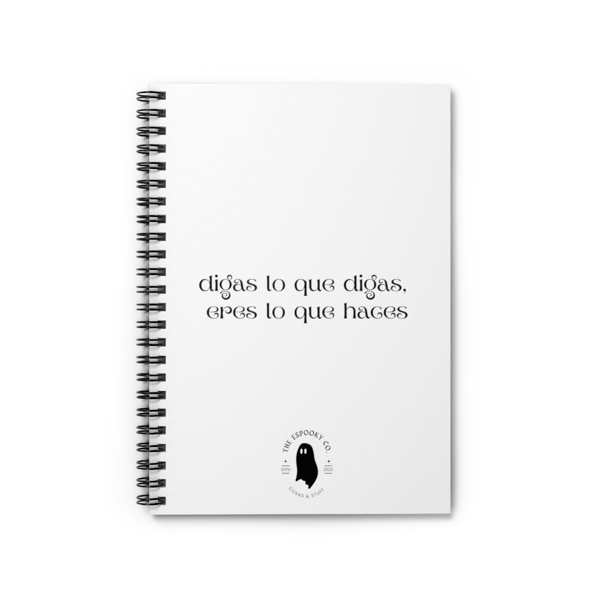 Eres lo que haces Journal Hardcover Spiral Notebook | Lined Notebook, Lined Journal, Spanish Sayings, Organize Journal, To do List