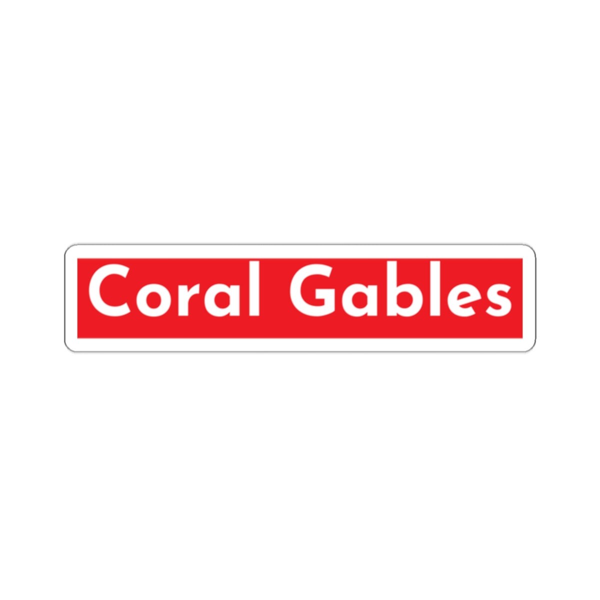 Coral Gables Miami Sticker