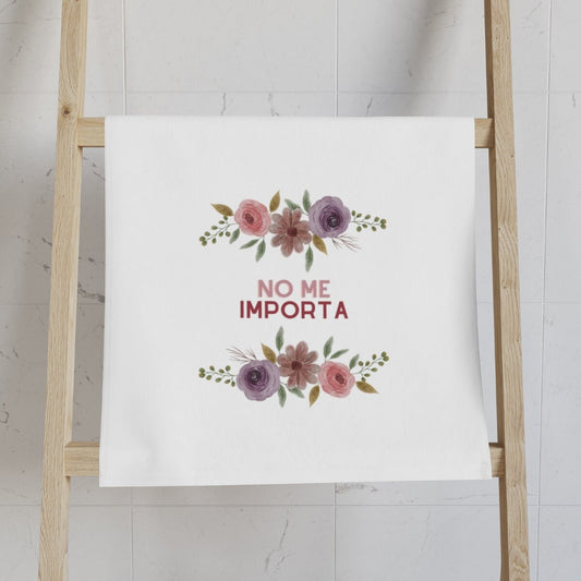 No me importa | Funny Spanish Mom Gift Kitchen Towel | Mothers Day, Gift for Mom, Spanglish, Latino, Hispanic, Caribbean, Puerto Rico, Miami