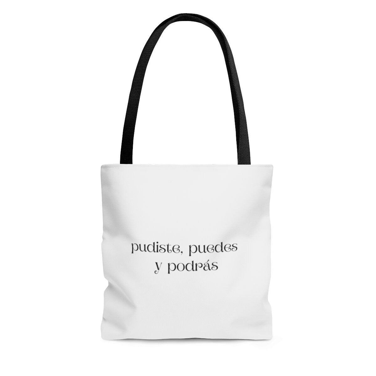 Pudiste Puedes y Podras Tote Grocery Book Bag | Spanglish, Latinx, Latino, Hispanic, Caribbean, Puerto Rican, Miami | Spanish Quotes, Dichos