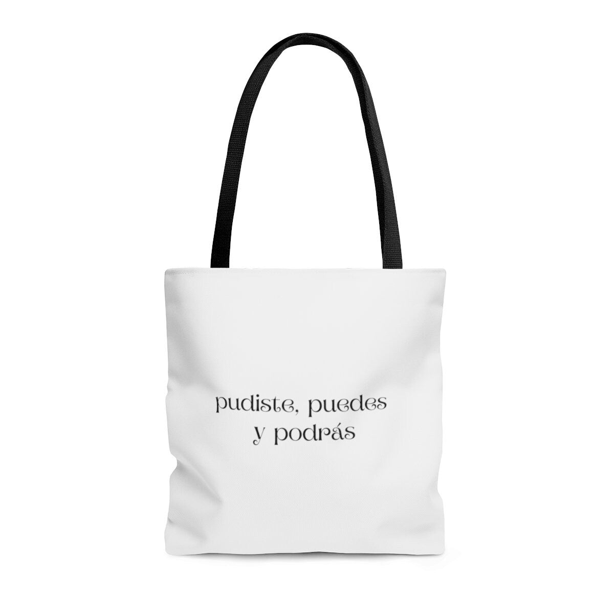 Pudiste Puedes y Podras Tote Grocery Book Bag | Spanglish, Latinx, Latino, Hispanic, Caribbean, Puerto Rican, Miami | Spanish Quotes, Dichos