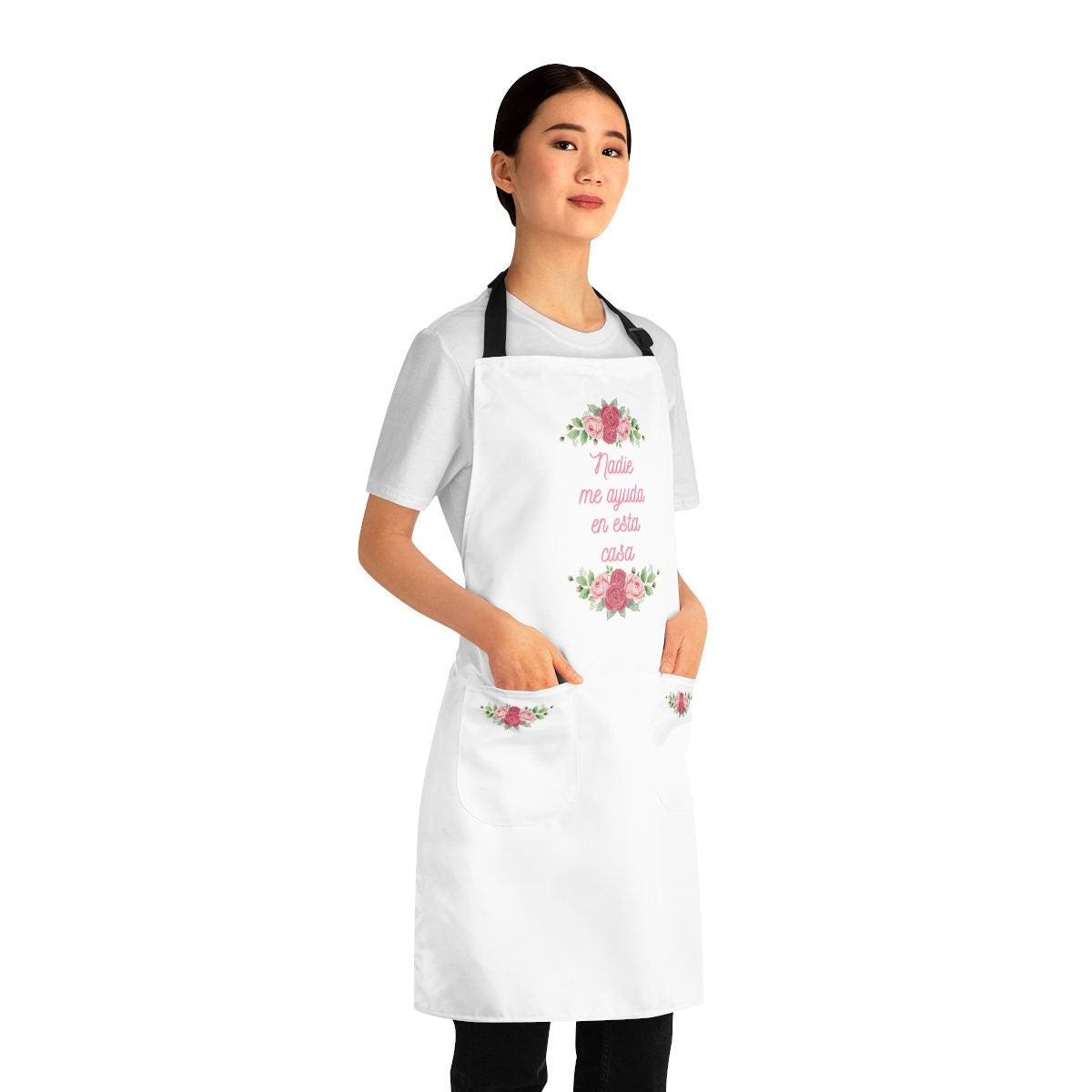 Nadie me ayuda en esta casa Apron | Spanish Mom Gift, Abuela, Madre, Funny Gift for Mom, Spanglish, Latino, Hispanic, Caribbean, Floral, POC