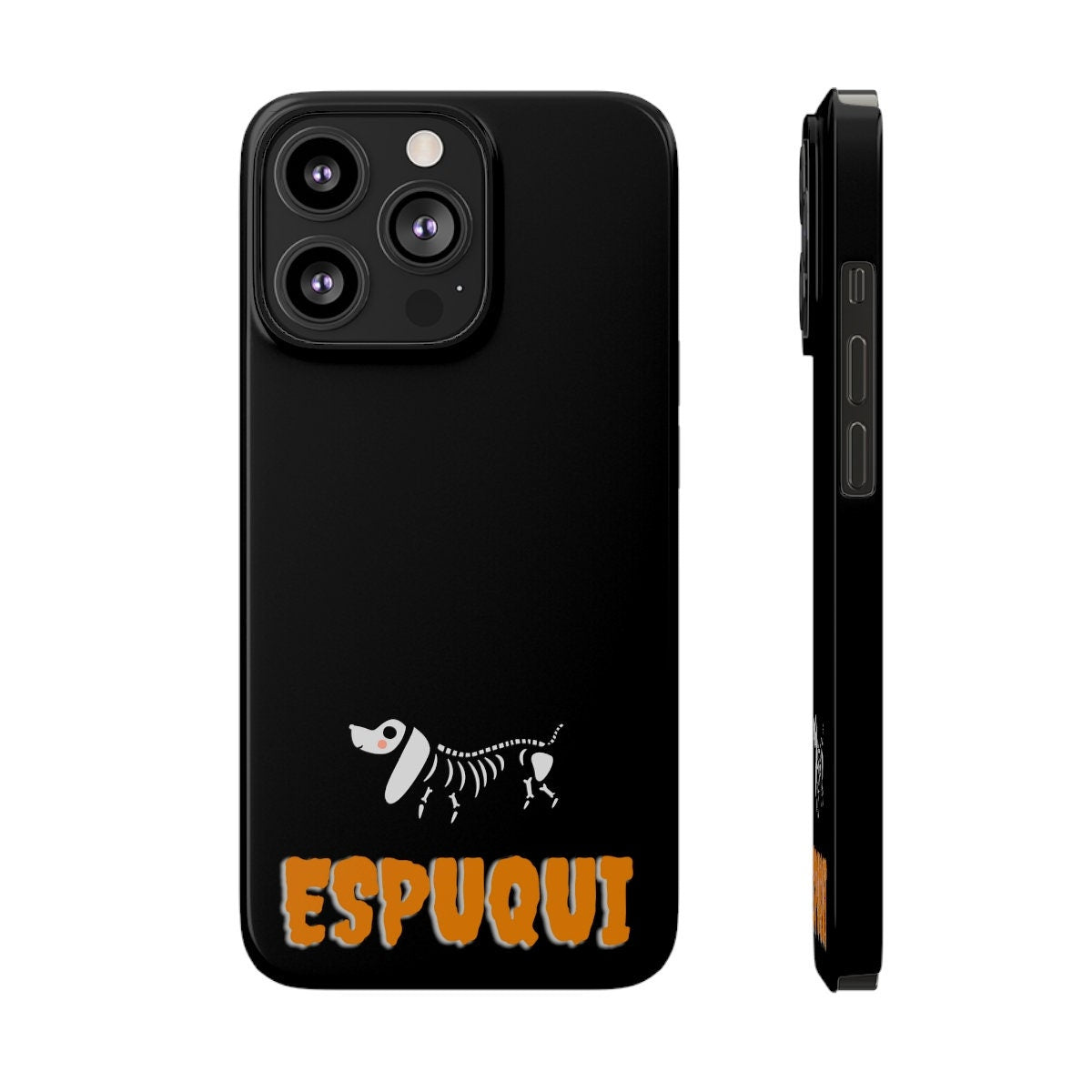 Espuqui Spooky Halloween Slim iPhone 14 Pro, Max + Case  | Spanglish, Latinx, Latino, Hispanic, Caribbean, Puerto Rican, Miami | Spanish