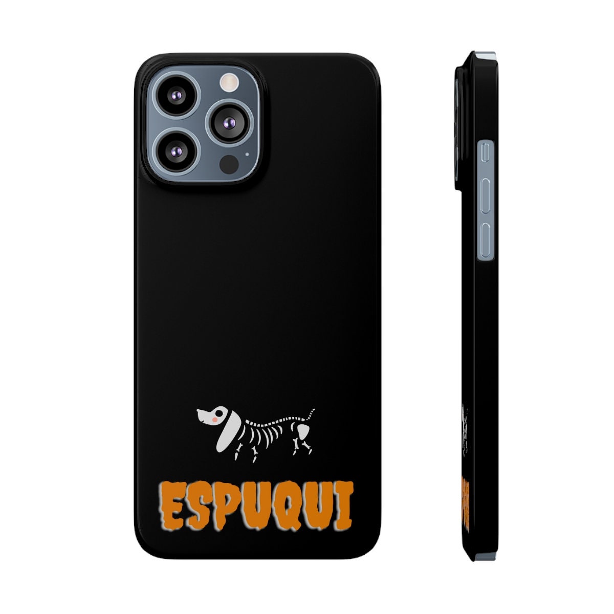 Espuqui Spooky Halloween Slim iPhone 14 Pro, Max + Case  | Spanglish, Latinx, Latino, Hispanic, Caribbean, Puerto Rican, Miami | Spanish