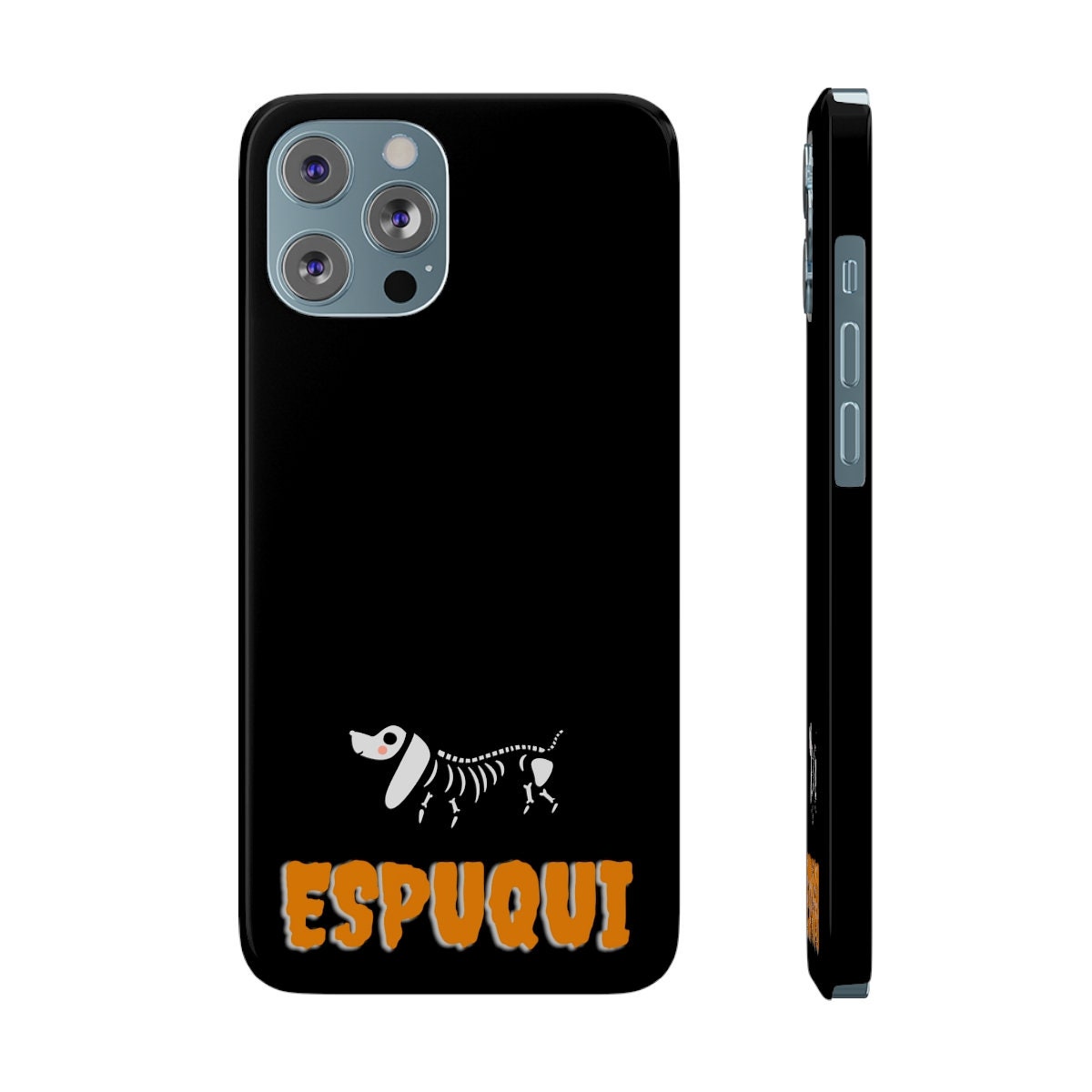 Espuqui Spooky Halloween Slim iPhone 14 Pro, Max + Case  | Spanglish, Latinx, Latino, Hispanic, Caribbean, Puerto Rican, Miami | Spanish