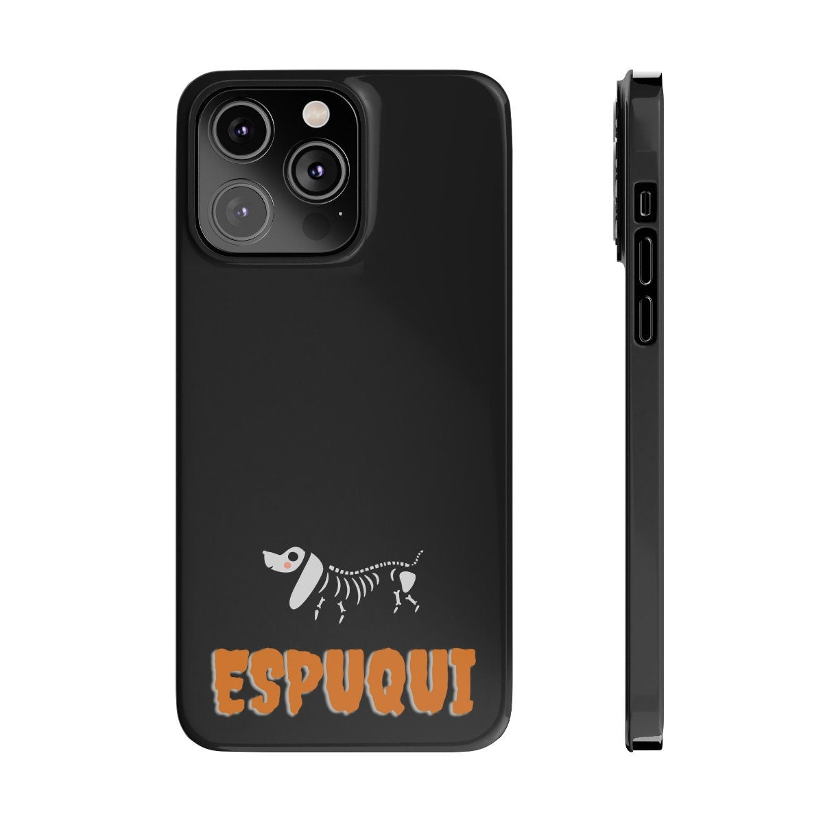 Espuqui Spooky Halloween Slim iPhone 14 Pro, Max + Case  | Spanglish, Latinx, Latino, Hispanic, Caribbean, Puerto Rican, Miami | Spanish