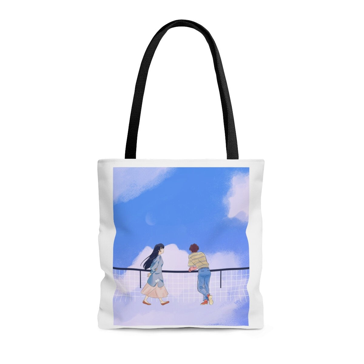 Blue Sky Anime Tote Bag