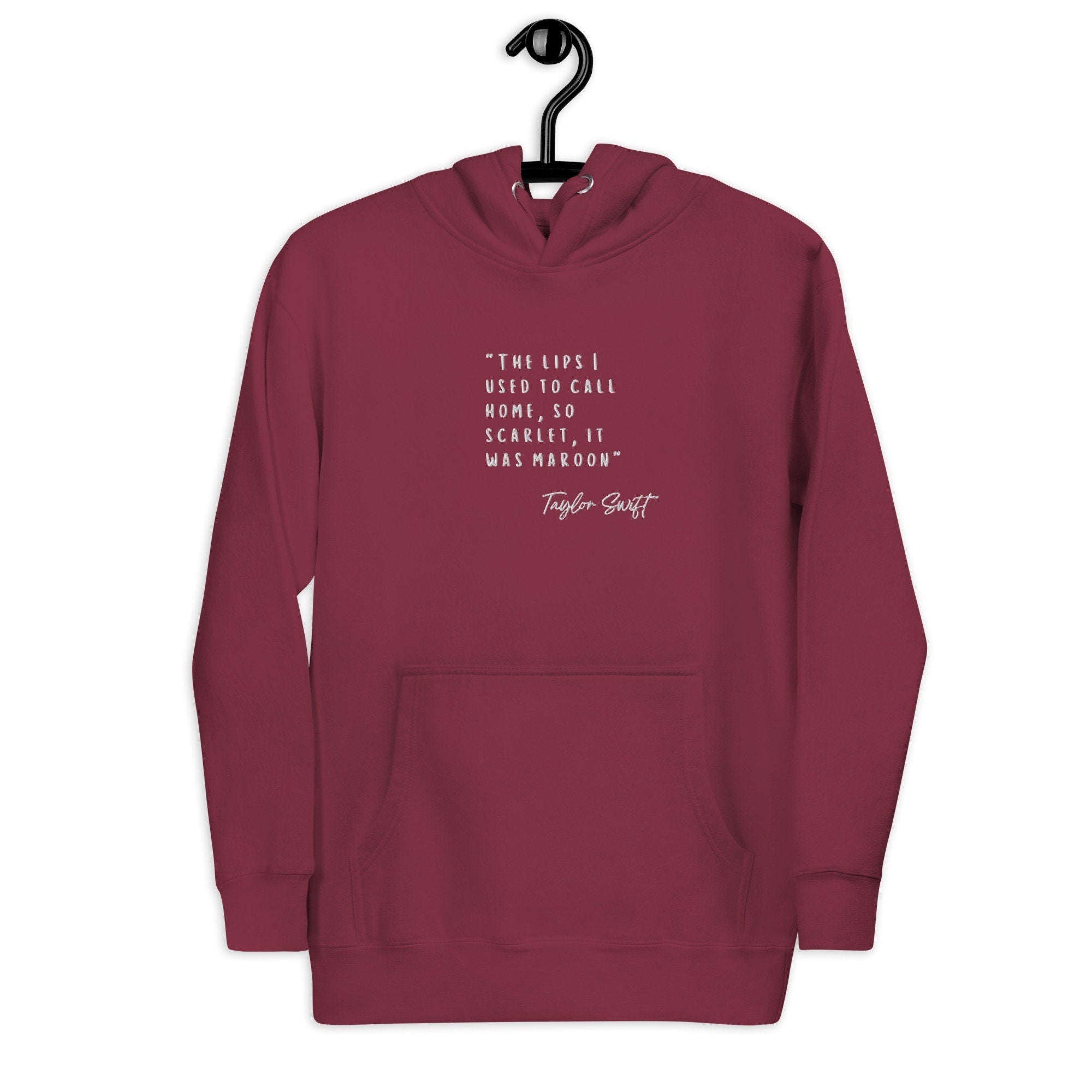 Taylor Swift Midnights Lyrics Unisex Embroidered Hoodie Swiftie