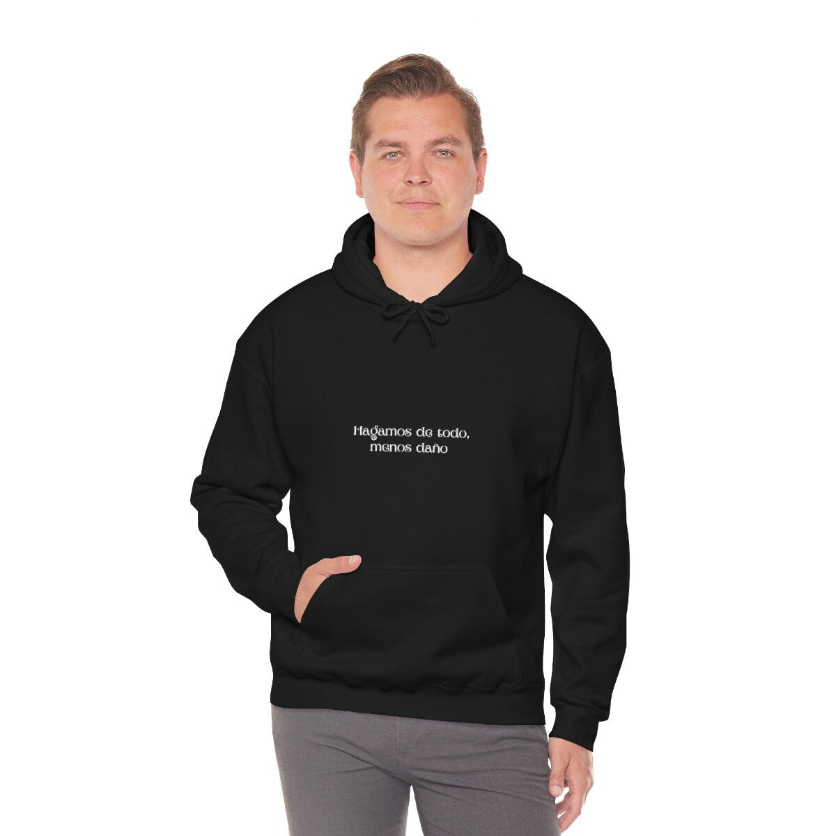 Menos Dao Black Hoodie | Spanglish, Latinx, Latino, Hispanic, Caribbean, Puerto Rican, Miami | Boho Latina, Spanish Quotes, Dichos