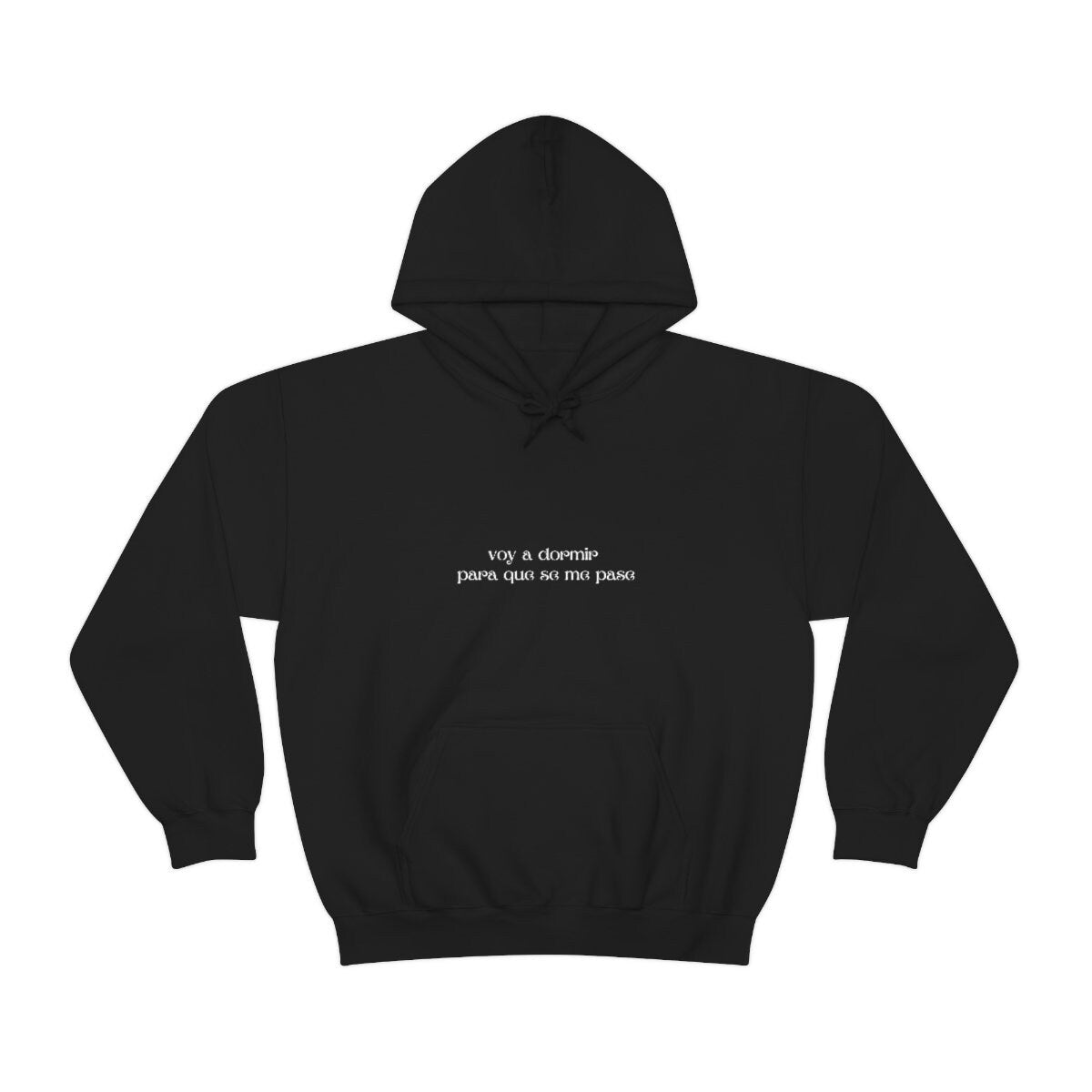 Voy a Dormir Black Hoodie | Spanglish, Latinx, Latino, Hispanic, Caribbean, Puerto Rican, Miami | Boho Latina, Spanish Quotes, Dichos