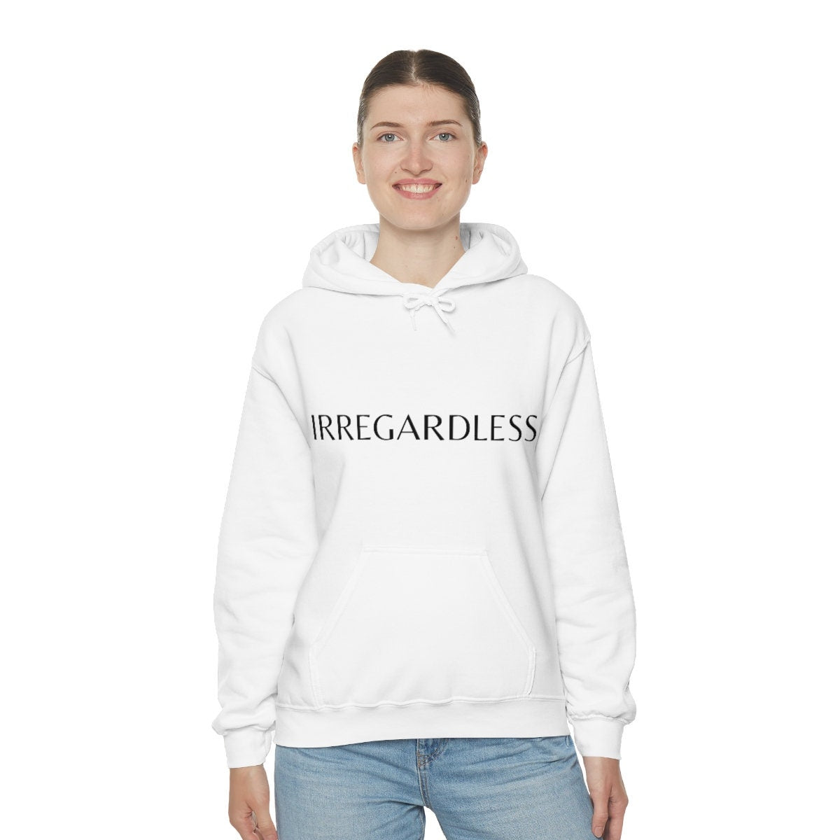 Irregardless White Hoodie | Spanglish, Latinx, Latino, Hispanic, Caribbean, Puerto Rican, Miami | Boho Latina, Spanish Quotes, Dichos |