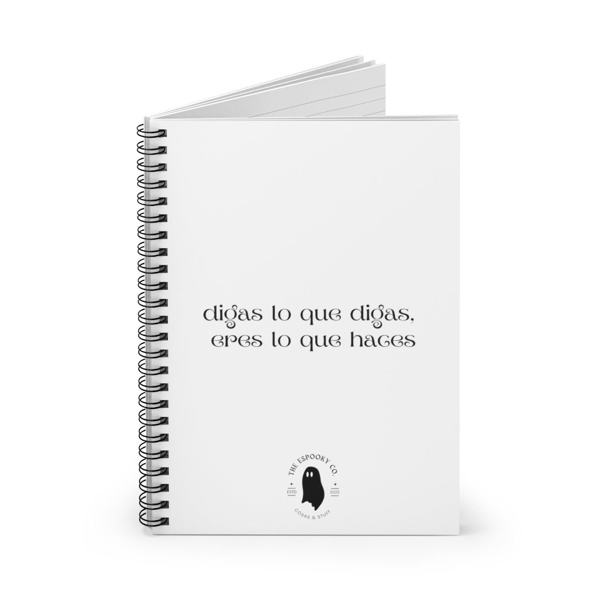 Eres lo que haces Journal Hardcover Spiral Notebook | Lined Notebook, Lined Journal, Spanish Sayings, Organize Journal, To do List