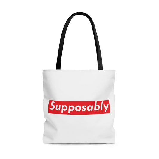 Supposably Tote Grocery Book Bag | Spanglish, Latinx, Latino, Hispanic, Caribbean, Puerto Rican, Miami | Spanish Quotes, Dichos, Sayings