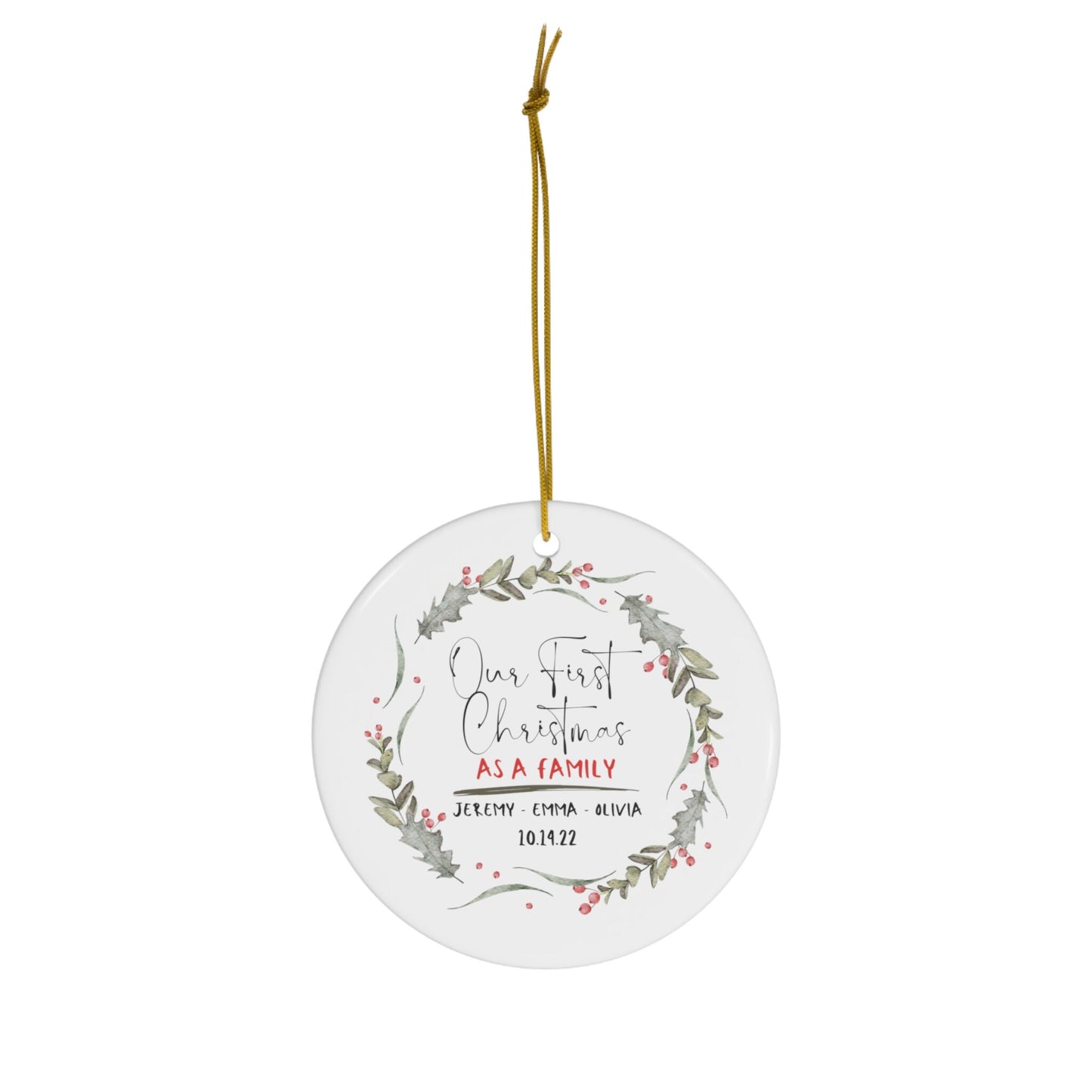 Baby's First Christmas Ornament Personalized