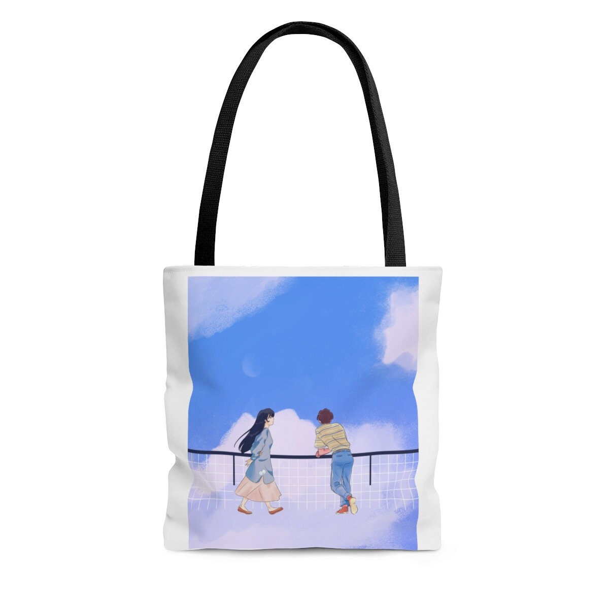 Blue Sky Anime Tote Bag