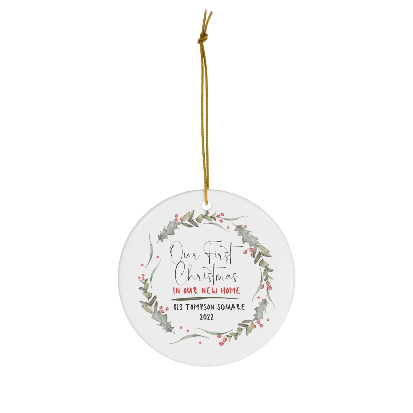 Baby's First Christmas Ornament Personalized