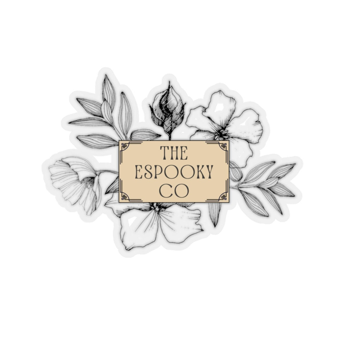 The Espooky Co Spooky Floral Sticker | Spanglish, Latinx, Latino, Hispanic, Caribbean, Puerto Rican, Miami, Spanish Quotes, Dichos