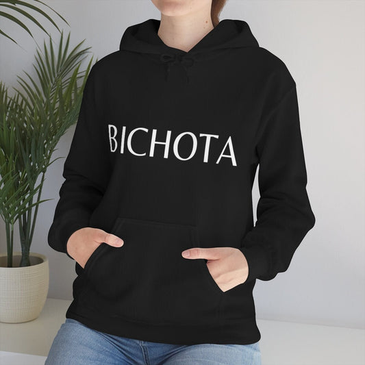 Bichota Black Hoodie | Spanglish, Latinx, Latino, Hispanic, Caribbean, Puerto Rican, Miami | Boho Latina, Spanish Quotes, Dichos, Bad Bunny