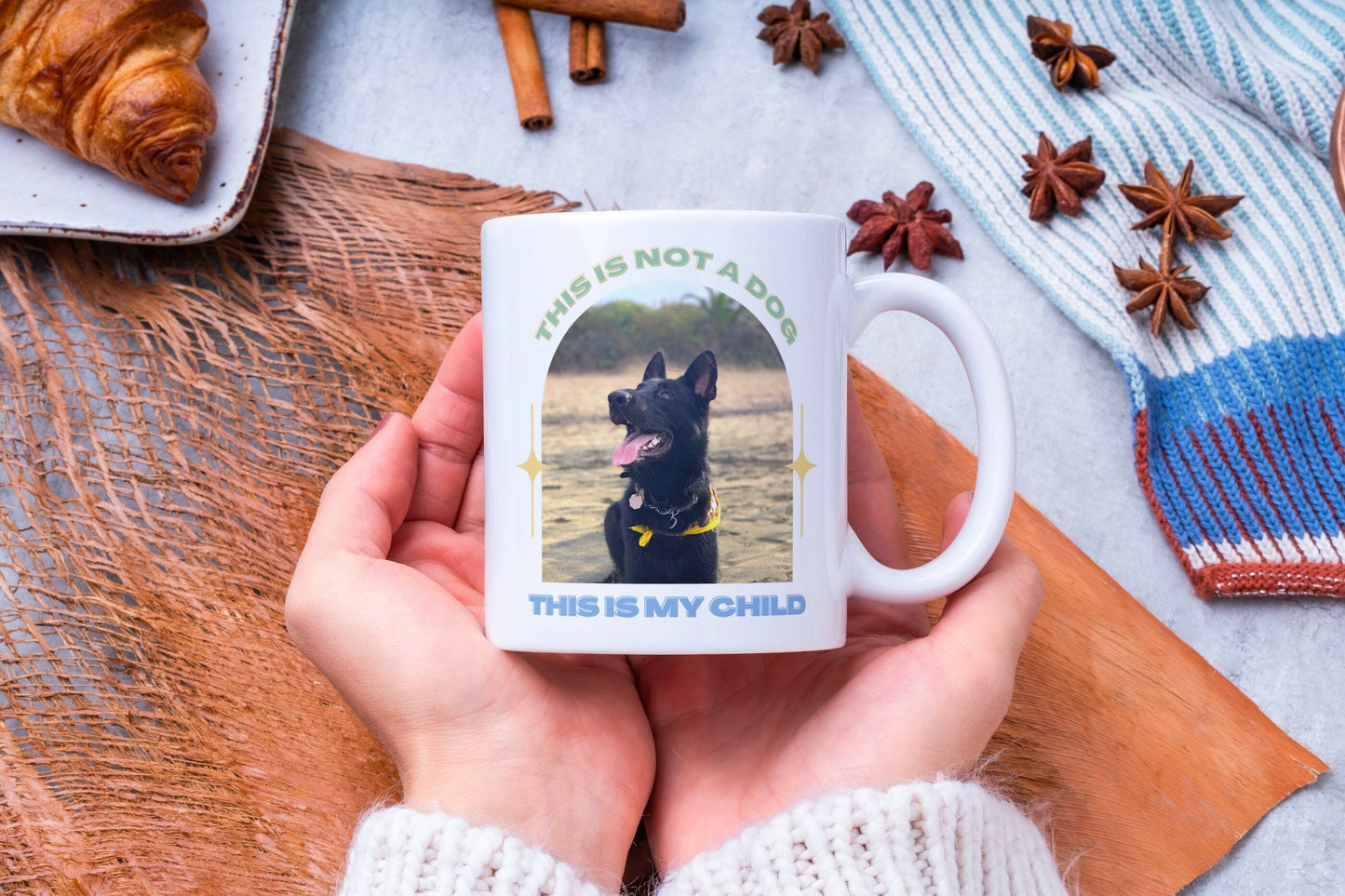 Personalized Dog Mug | Gift for Dog Lover, Dog Face, Custom Dog Picture, Custom Dog Mug, Dog Mom, Dog Dad, Custom Pet Mug, Pet Lover