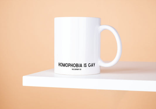 Homophobia is Gay Mug | Funny Gay Gift, Gay Rights, Human Rights, Equality, LGBTQ+, Pride, Queer