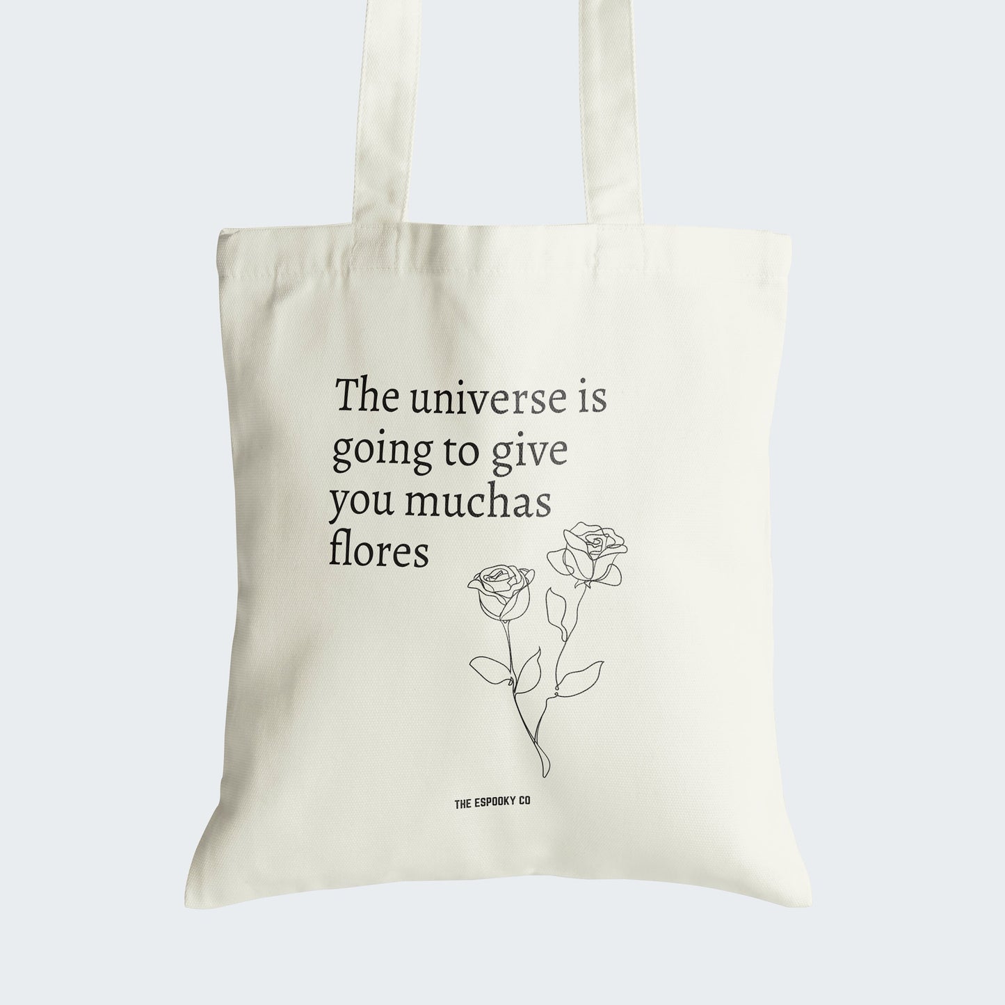 Muchas Flores Tote Bag | Spanglish, Latinx, Latina, Hispanic, Caribbean, Puerto Rican, Mexican, LA, Spanish, Dichos, Regalo, Gift for Her