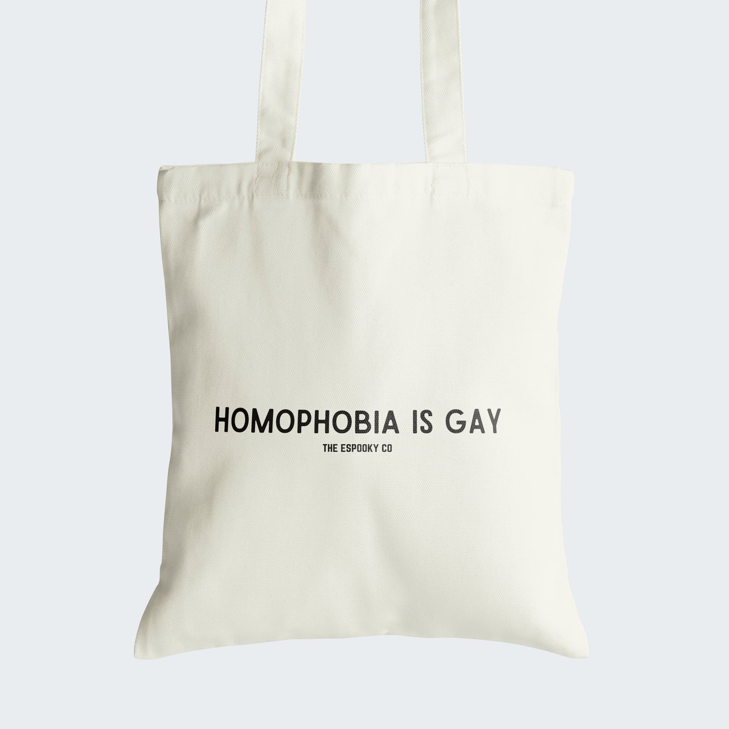 Homophobia is Gay Canvas Tote Bag | 100% Cotton, Gay Rights, Human Rights, Equality, LGBTQ+, Pride, Queer