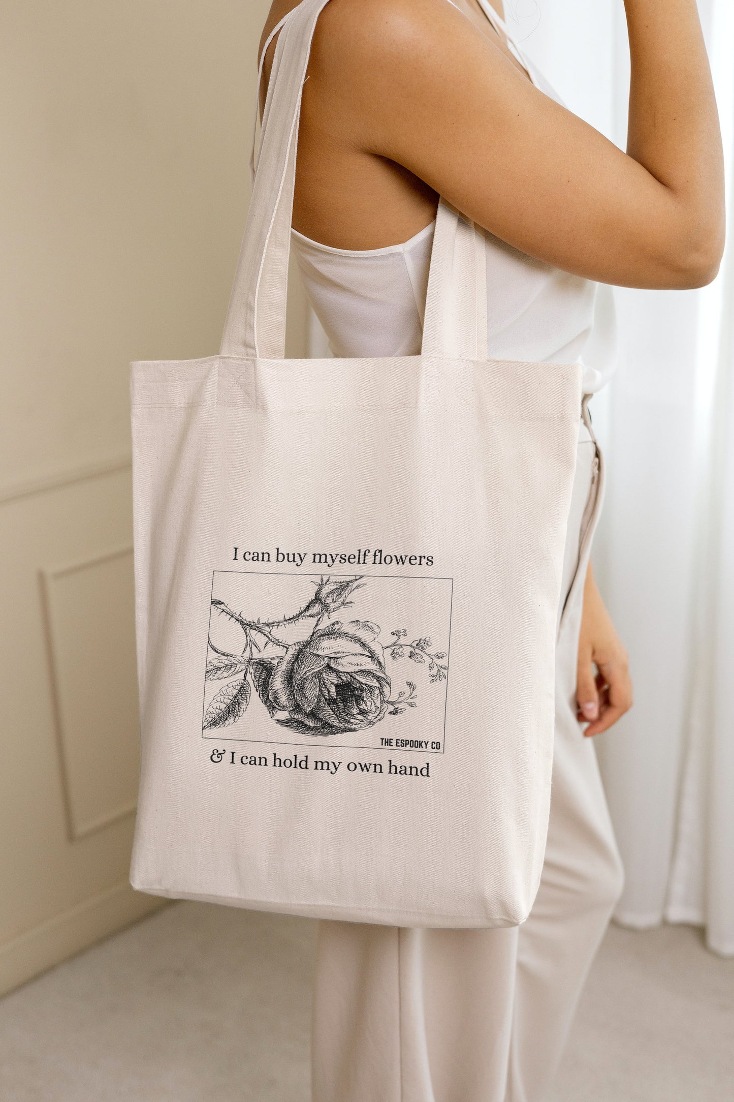 I Can Buy Myself Flowers Tote Bag | Miley Flowers Merch | Gift for Smilers | 100% Cotton Tote Bag | Gift for BFF | Flowers Lyrics