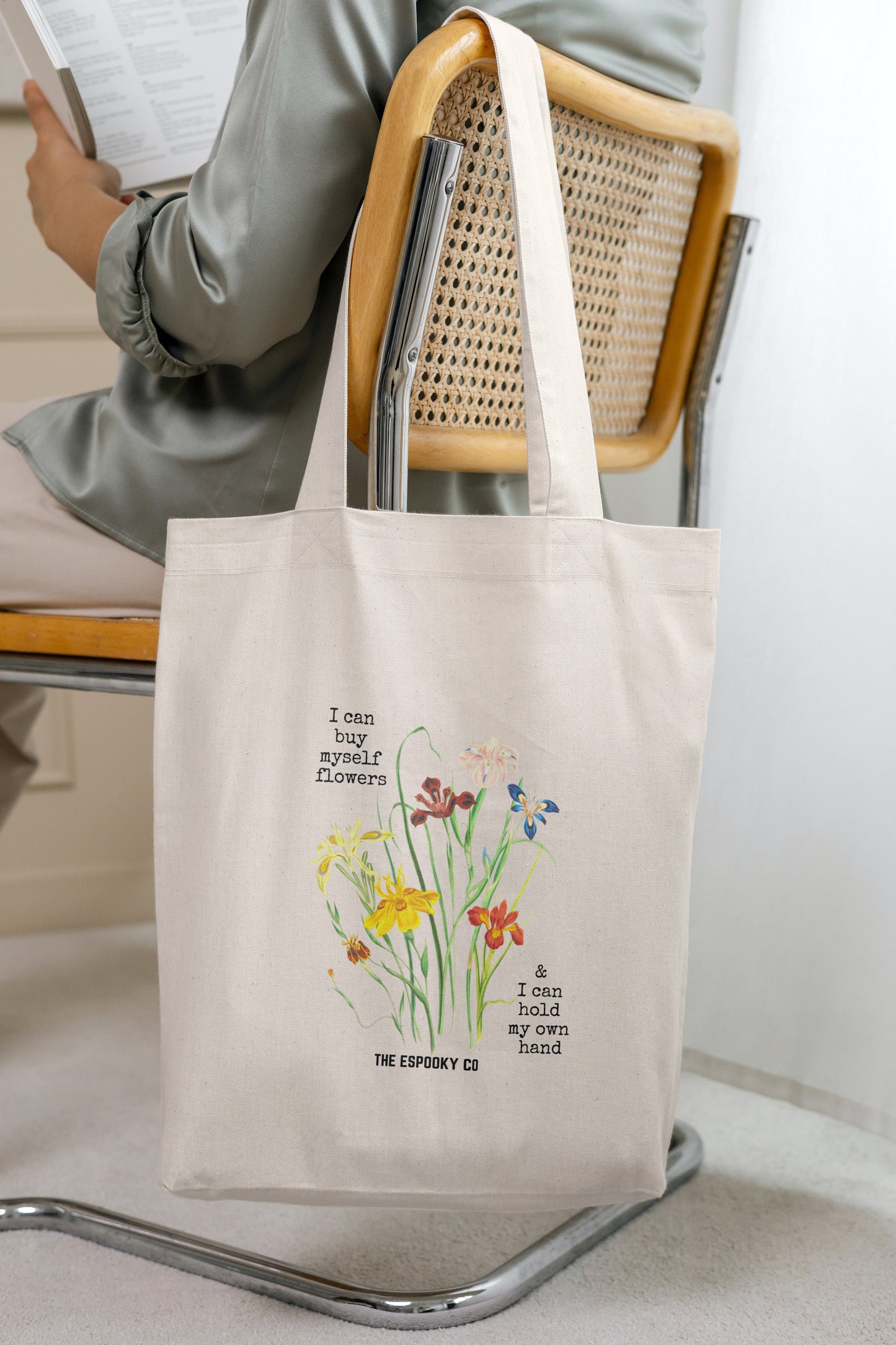 I Can Buy Myself Flowers Tote Bag | Miley Flowers Merch | Gift for Smilers | 100% Cotton Tote Bag | Gift for BFF