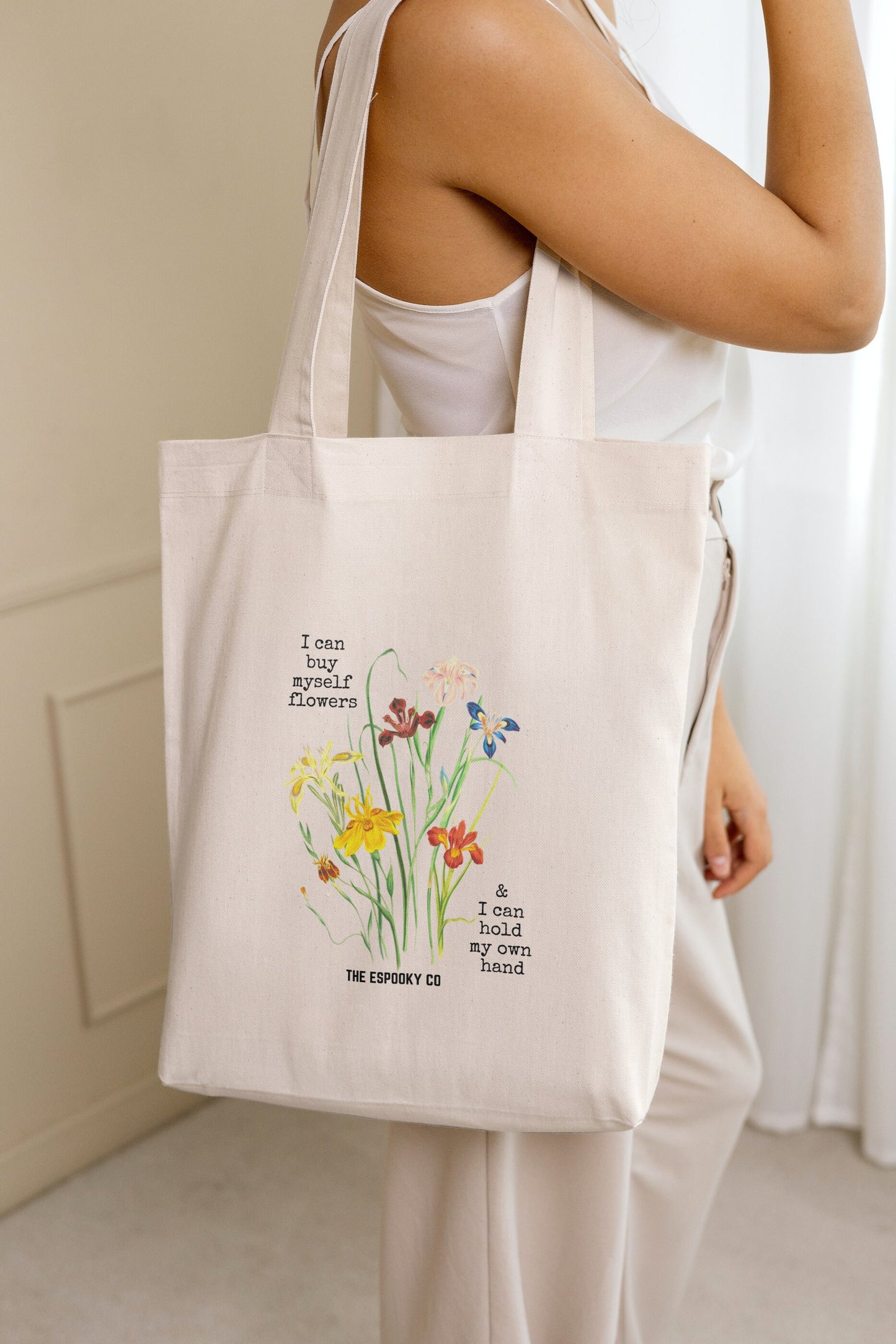 I Can Buy Myself Flowers Tote Bag | Miley Flowers Merch | Gift for Smilers | 100% Cotton Tote Bag | Gift for BFF