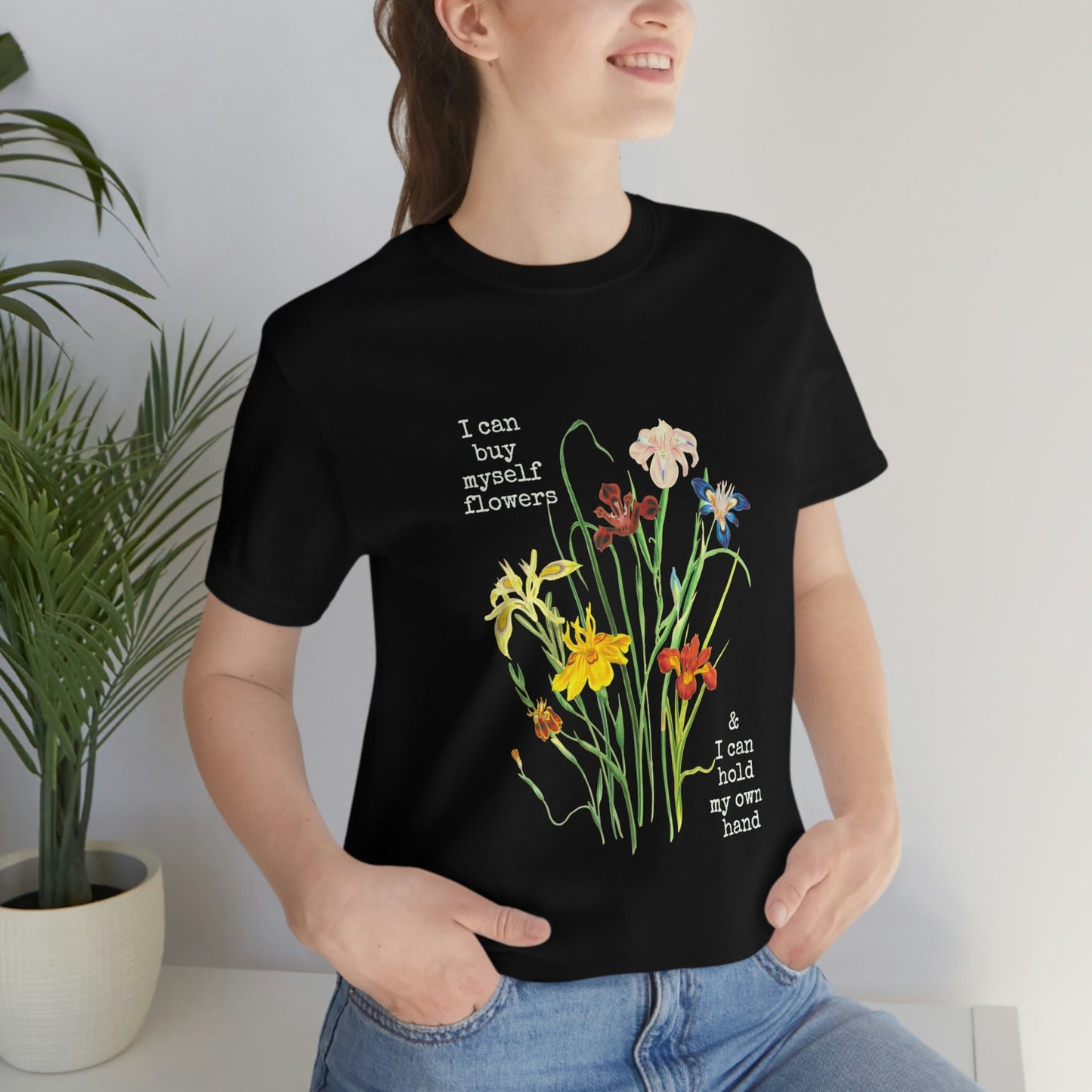 I Can Buy Myself Flowers Tee | Miley Flowers Merch | Gift for Smilers | 100% Cotton T-Shirt | Gift for BFF | Flowers Lyrics