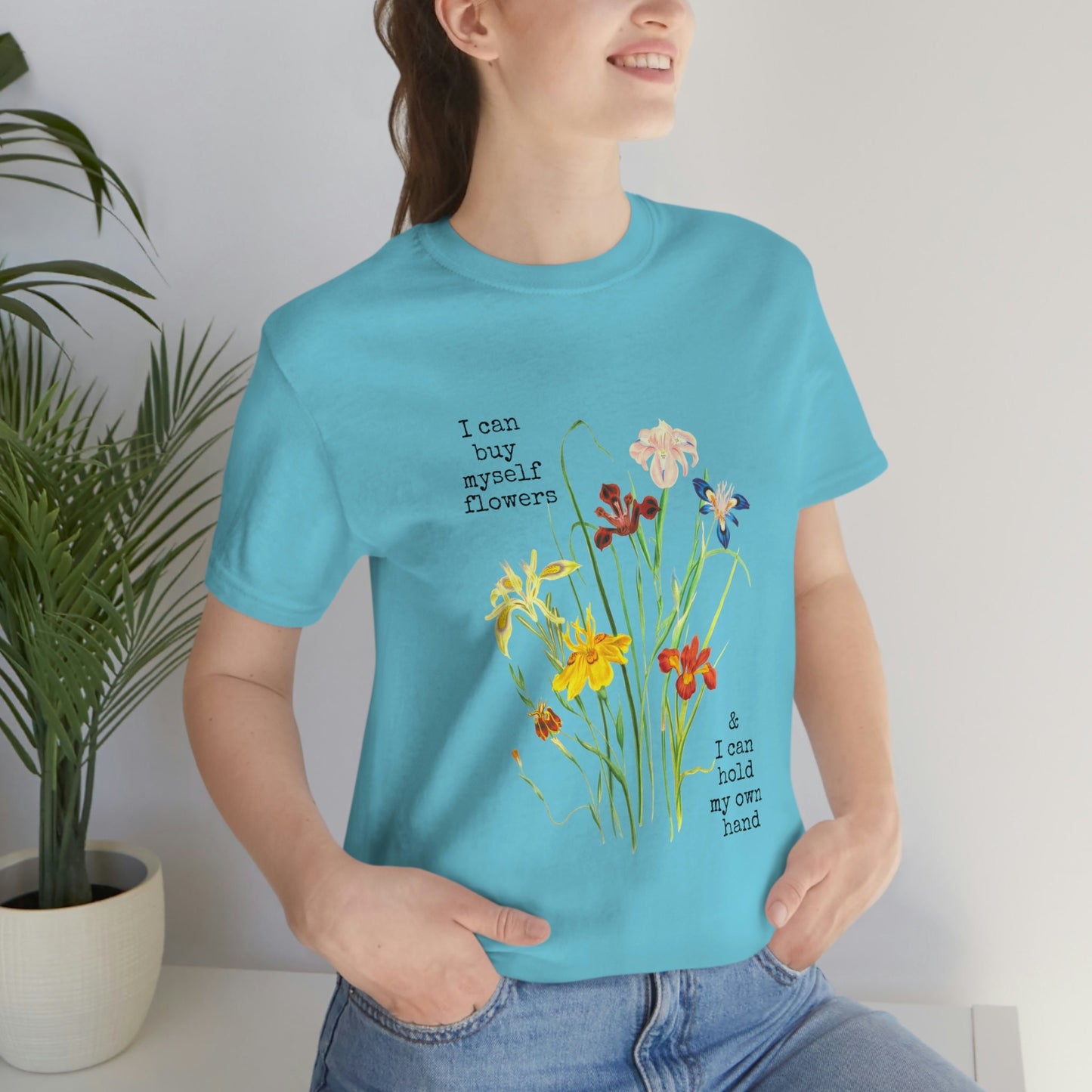 I Can Buy Myself Flowers Tee | Miley Flowers Merch | Gift for Smilers | 100% Cotton T-Shirt | Gift for BFF | Flowers Lyrics