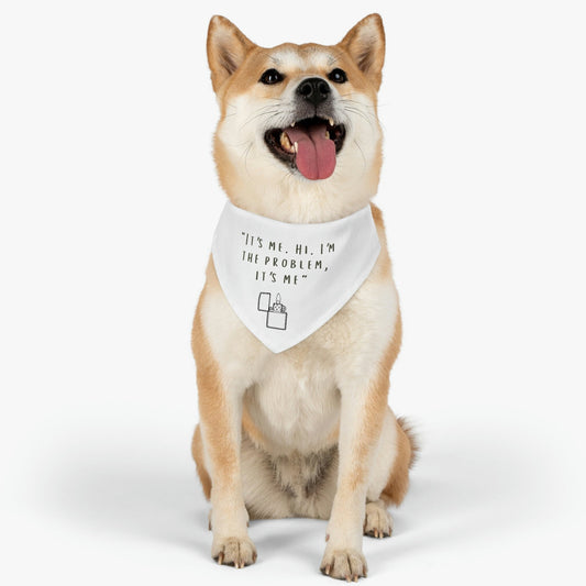 Anti-Hero White Pet Bandana | Midnights Album, TS, Taylor New Album, Gift for Swift Fan, Swiftie Merch, Dog Mom, Gift for Pets, Gift for Her